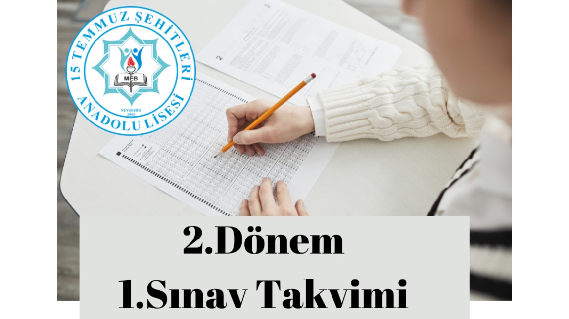 2. Dönem 1. Sınav Takvimi